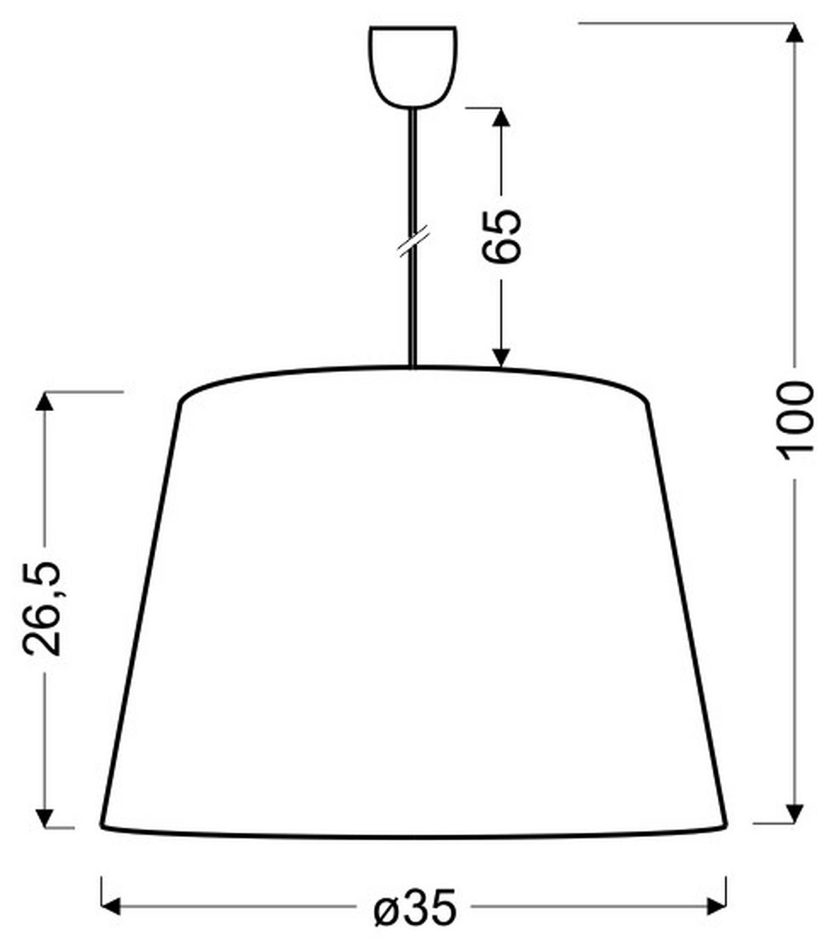 Pendelleuchte 31-38319 Platino - Goldfarben, Design, Metall (35/35/100cm)