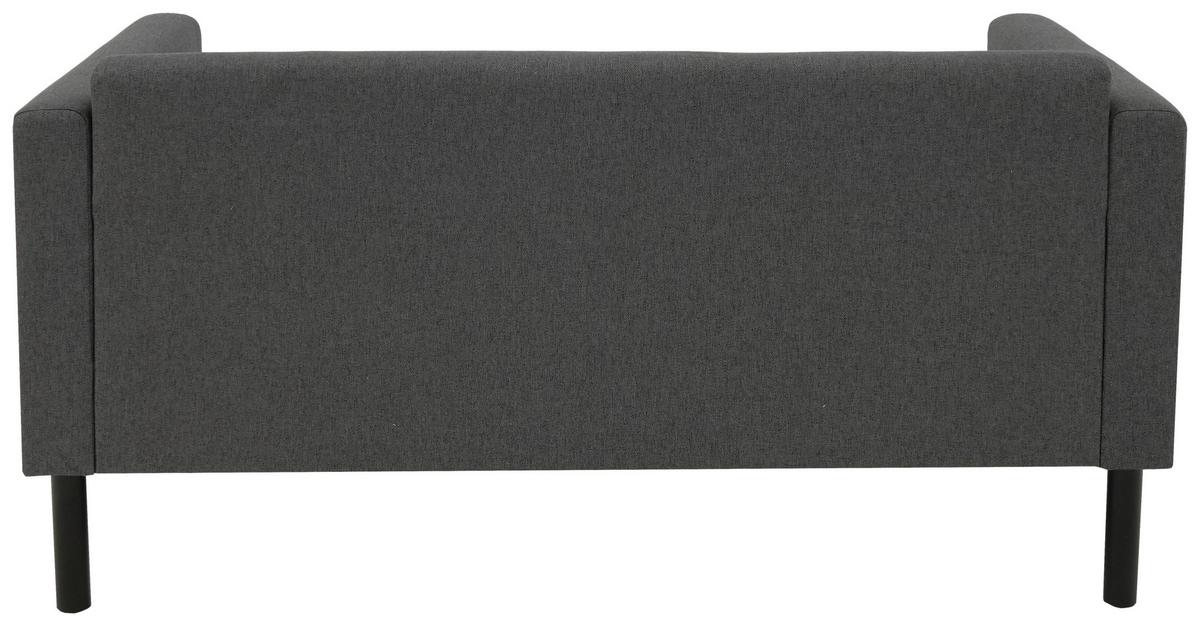 2-Sitzer-Sofa Derby Anthrazit B: 133 cm - Anthrazit/Schwarz, Basics, Textil (133/70/66cm) - P & B