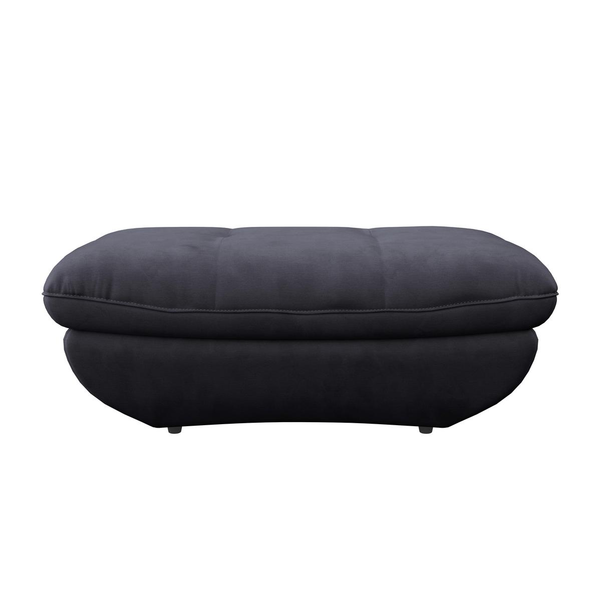 Hocker Park - Schwarz/Dunkelblau, MODERN, Textil (107/75cm) - Luca Bessoni
