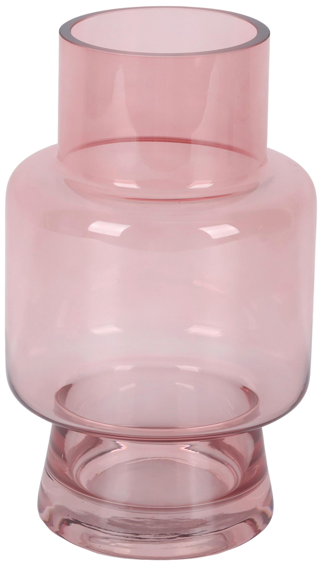 Váza MONIC - pink, sklo (15/25cm) - Mömax