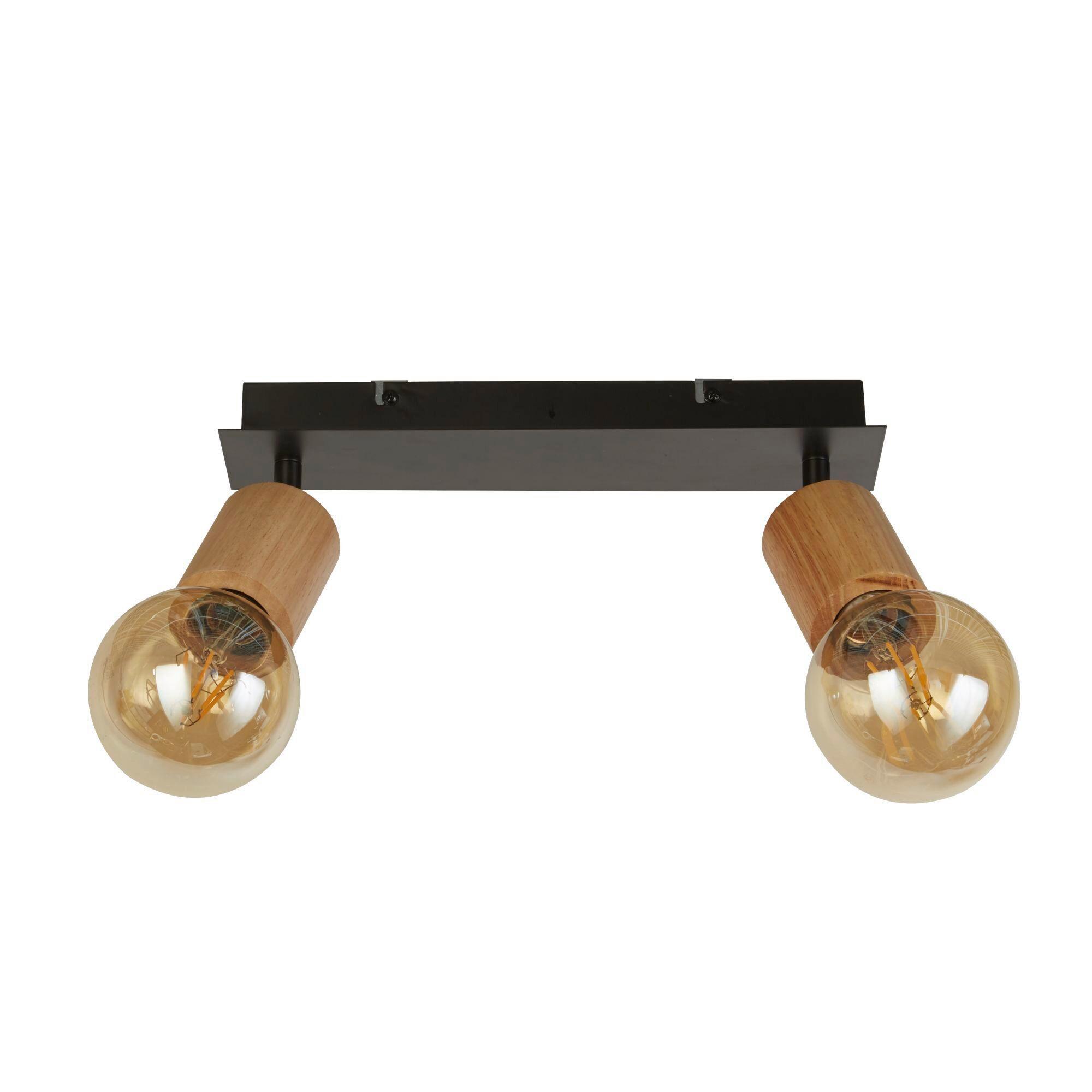 Strahler 50211-2na - Schwarz, Natur, Holz/Metall (18/9/43cm)