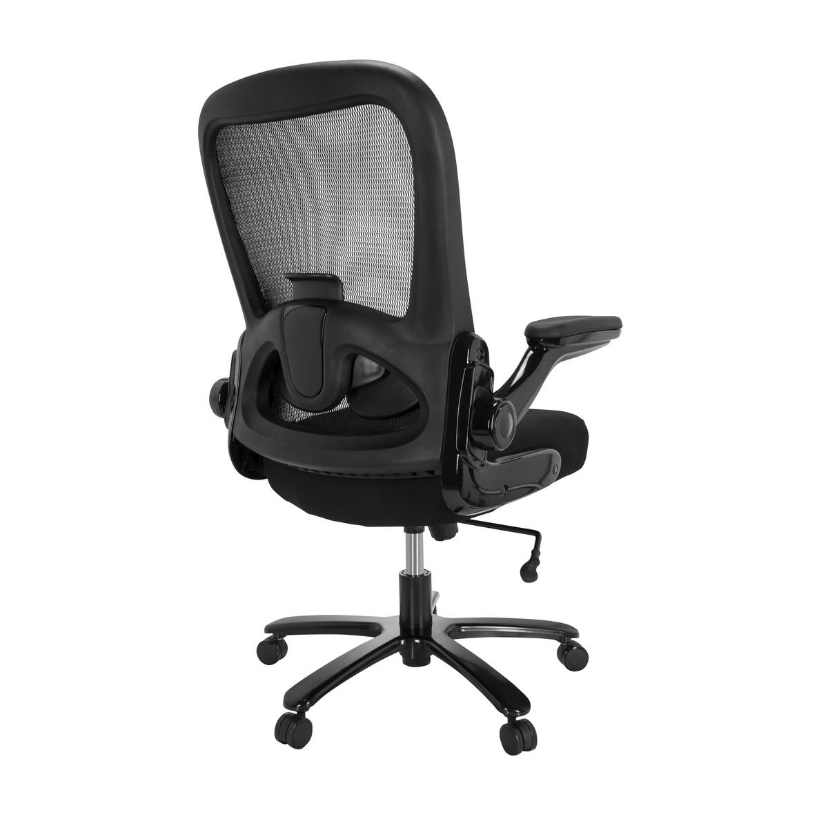 Bürostuhl Instructor Schwarz Bis 220 Kg - Schwarz, Basics, Kunststoff/Textil (75/122/63cm) - MID.YOU
