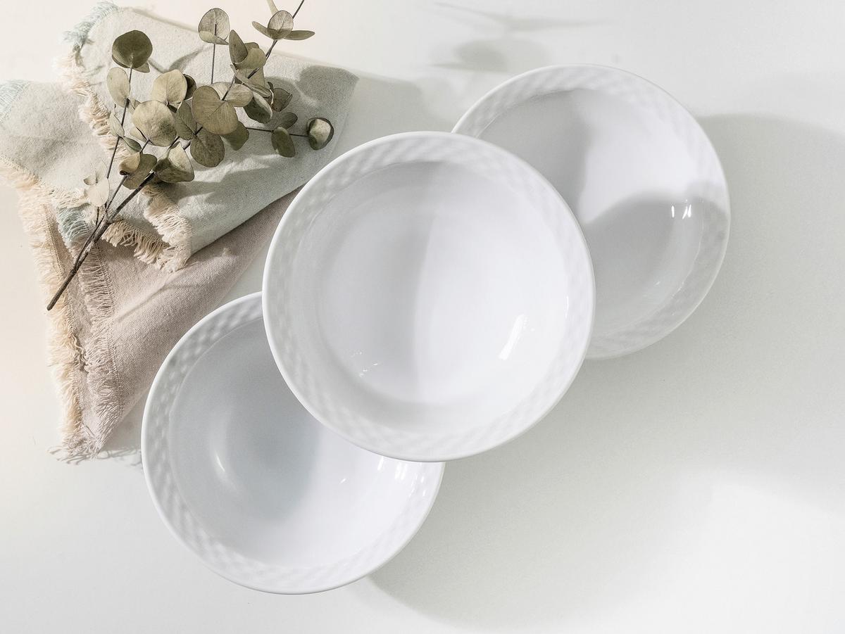 Müslischalenset Polo Weiss Porzellan, 6-teilig - Weiß, Basics, Keramik (17,5cm) - Creatable