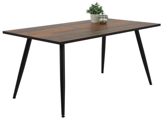 Esstisch Sabine 1 T - Schwarz/Braun, MODERN, Holzwerkstoff/Metall (160/75/90cm) Esstisch Sabine 1 T - Schwarz/Braun, MODERN, Holzwerkstoff/Metall (160/75/90cm)