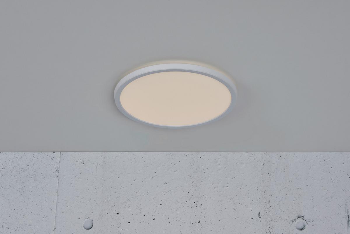 Deckenleuchte Oja Weiß D: 29,4 cm - Weiß, KONVENTIONELL, Kunststoff (29,4/3,8cm) - Nordlux