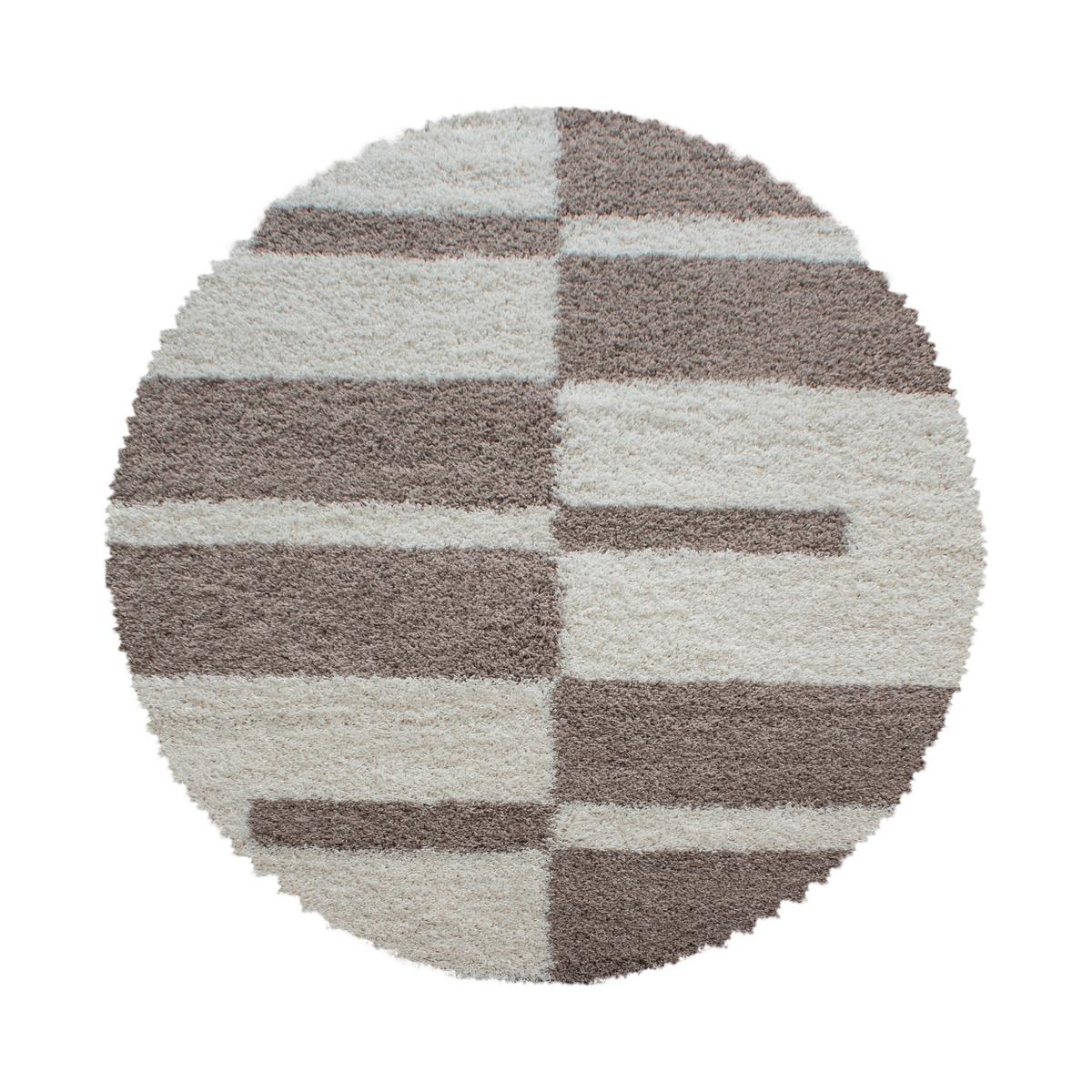 Hochflorteppich Gala - Beige, Design, Textil (160/160cm) - Novel