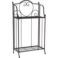 Blumenkastenhalter Berta - Schwarz, Basics, Metall (35,00/4,0/65,00cm)
