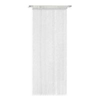 Fadenvorhang + Stangendurchzug Renata 90x245 Cm Weiß - Weiß, MODERN, Textil (90/245cm) - Luca Bessoni