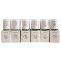 Vonná svíčka SANDY - bílá, textil/přírodní materiály (7,9/9,7cm) - Mömax