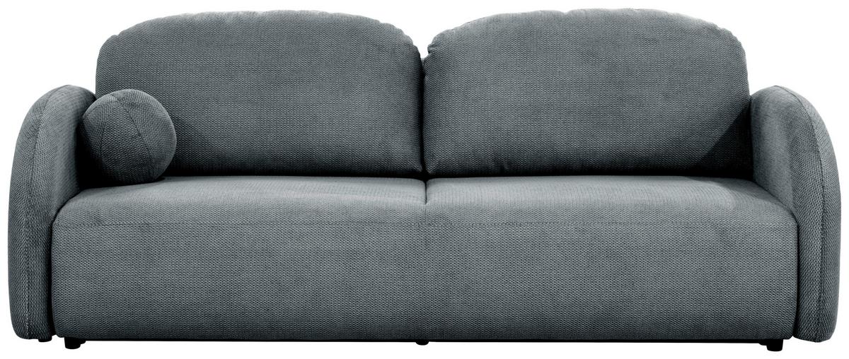 Rozkladacia pohovka ROMA, sivá - čierna/sivá, Design, textil (230/90/105cm)