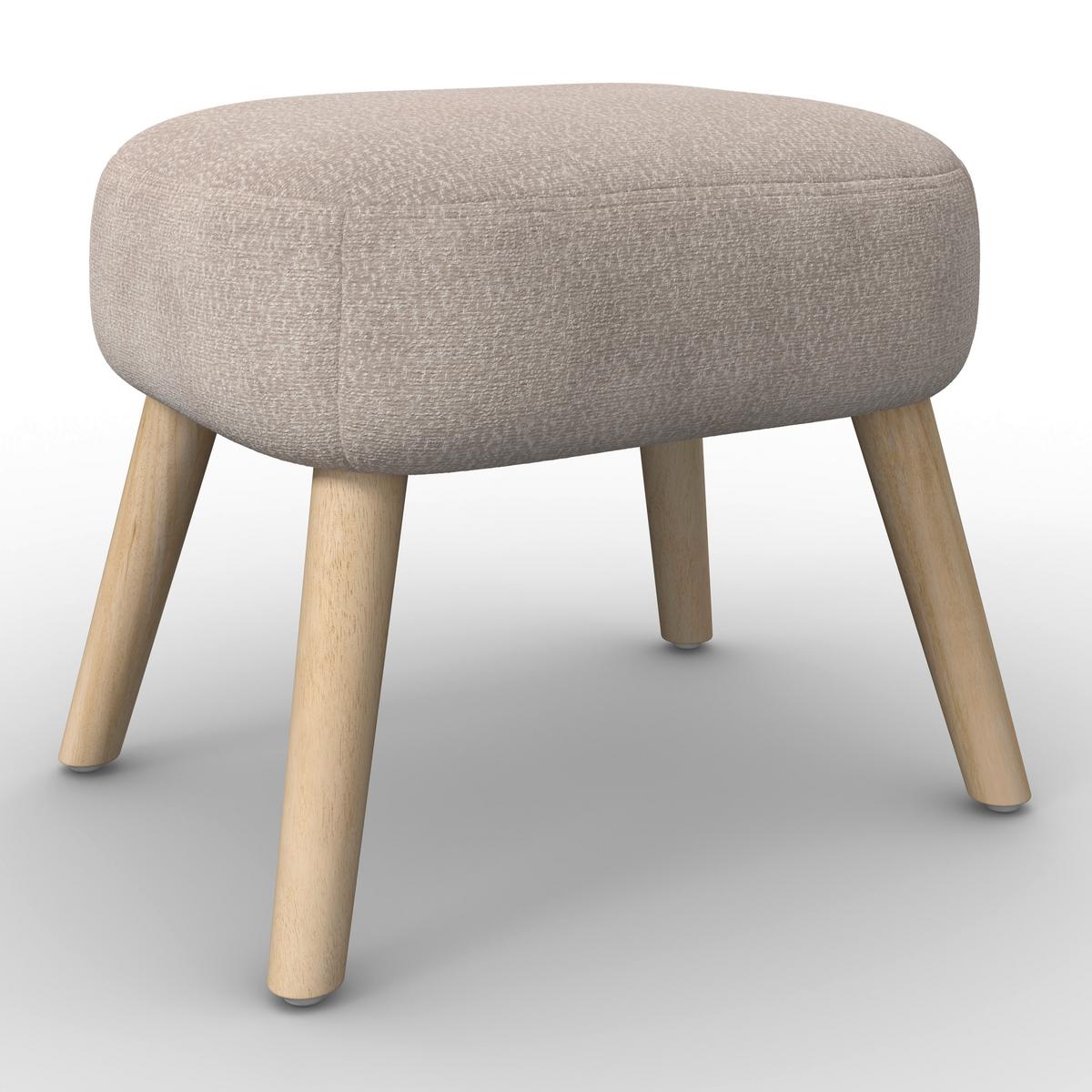 Relaxační křeslo SONJA, krémová žinylka, max.140 kg - krémová/přírodní barvy, Moderní, dřevo/textil (71/69/68cm) - Bessagi Home