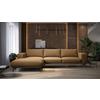 Ecksofa Albero - Rostfarben/Schwarz, Design, Holz/Textil (180/330cm) - MID.YOU