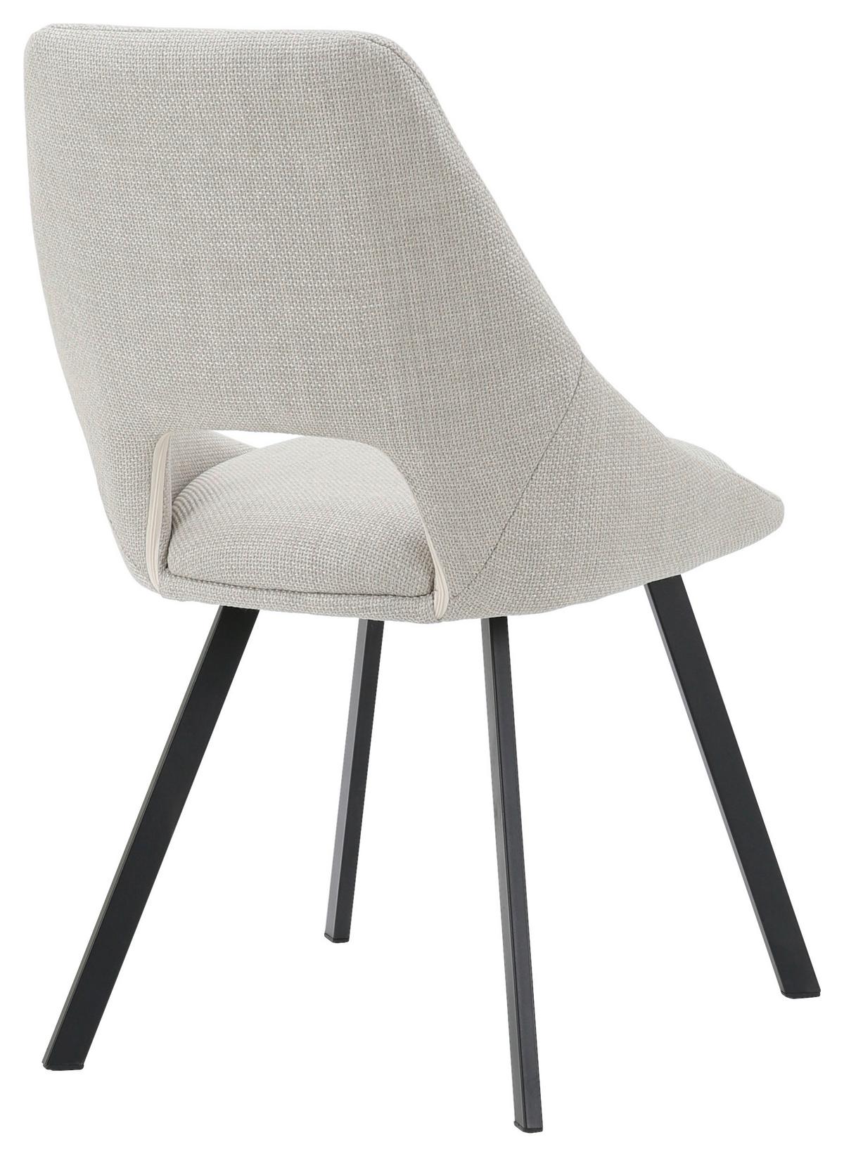 ŽIDLE ALISA - černá/béžová, Moderní, kov/textil (50/57/83cm) - Mömax