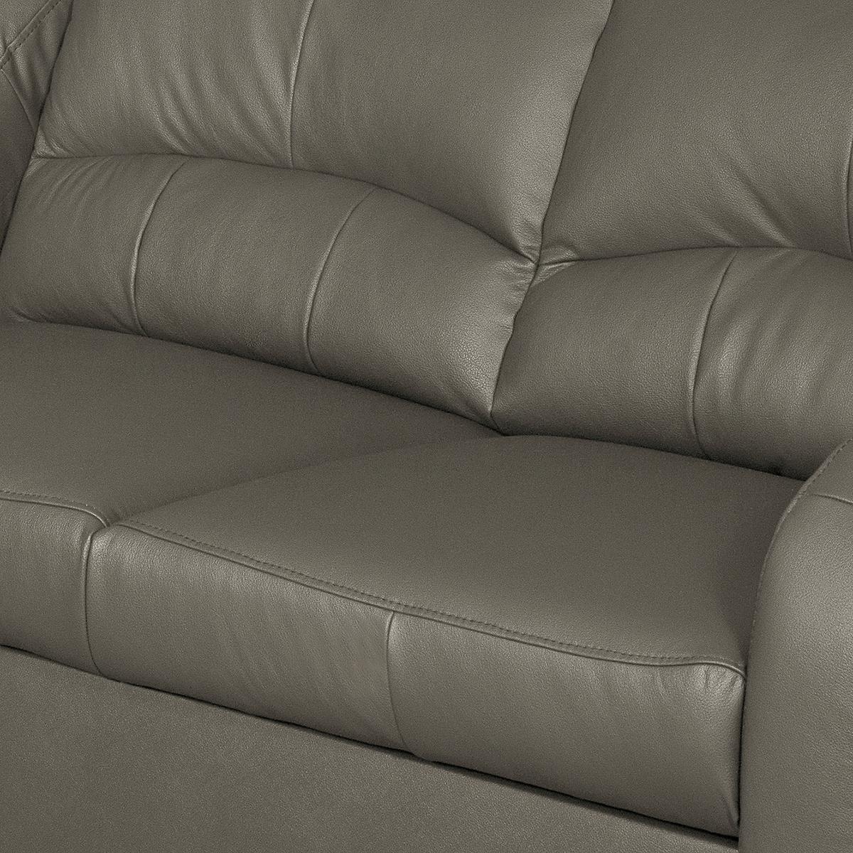 Ecksofa Tilo Schlammfarben S: 168 cm - Schlammfarben/Schwarz, Design, Leder/Textil (168/227cm) - Livetastic