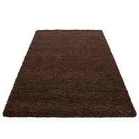 Hochflor Teppich Braun Life 80x150 Cm - Braun, KONVENTIONELL, Textil (80/150cm) - Novel