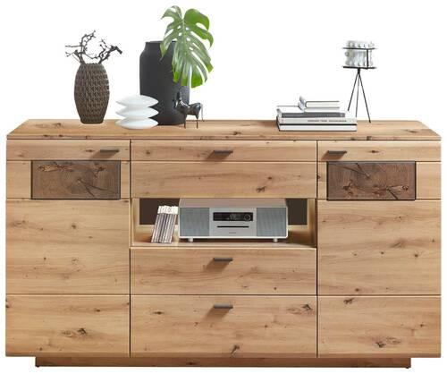 Sideboard Madera II 40a6hh20 - Eichefarben/Graphitfarben, MODERN, Holzwerkstoff (175/98/47cm) - Livetastic