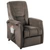 Fernsehsessel Harry Braun B: 77 cm - Schwarz/Braun, Design, Textil (77/107/88cm) - Livetastic