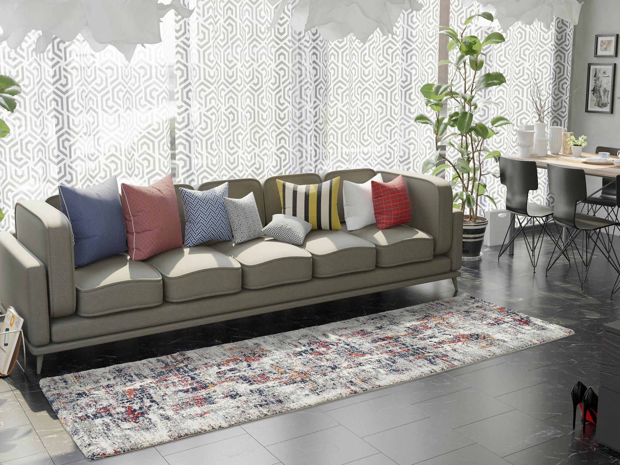 Teppich Läufer Multicolor Timeline Autumn 80x300 cm - Multicolor, Design, Textil (80/300cm) - Novel