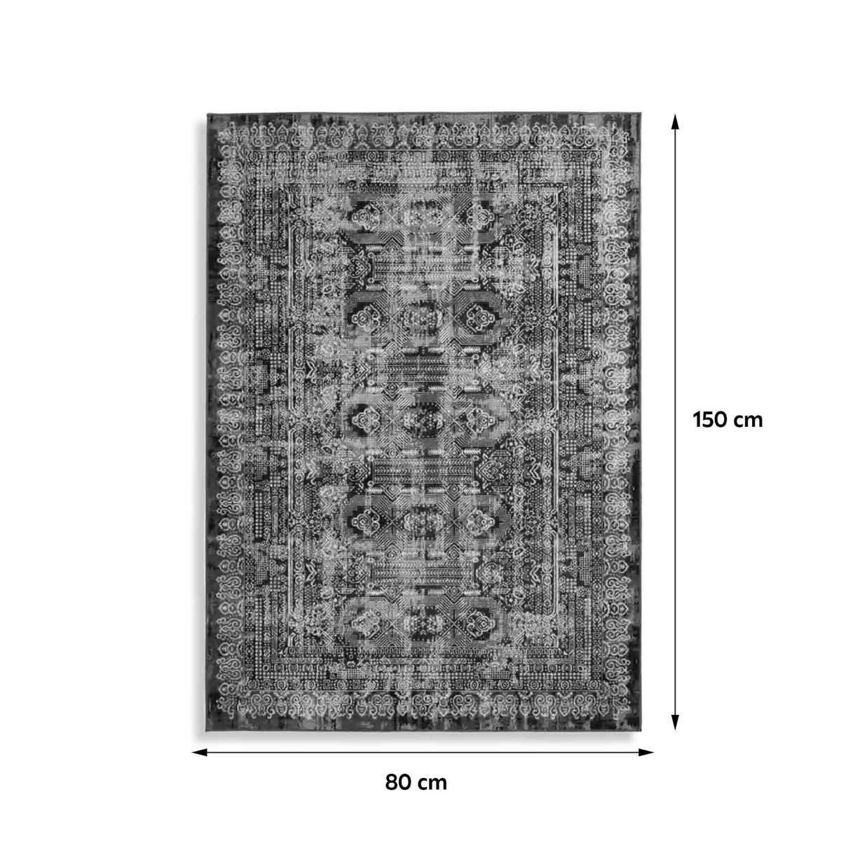 Orientalischer Webteppich Blau Ariya 80x150 cm - Blau, Trend, Textil (80/150cm) - Kayoom