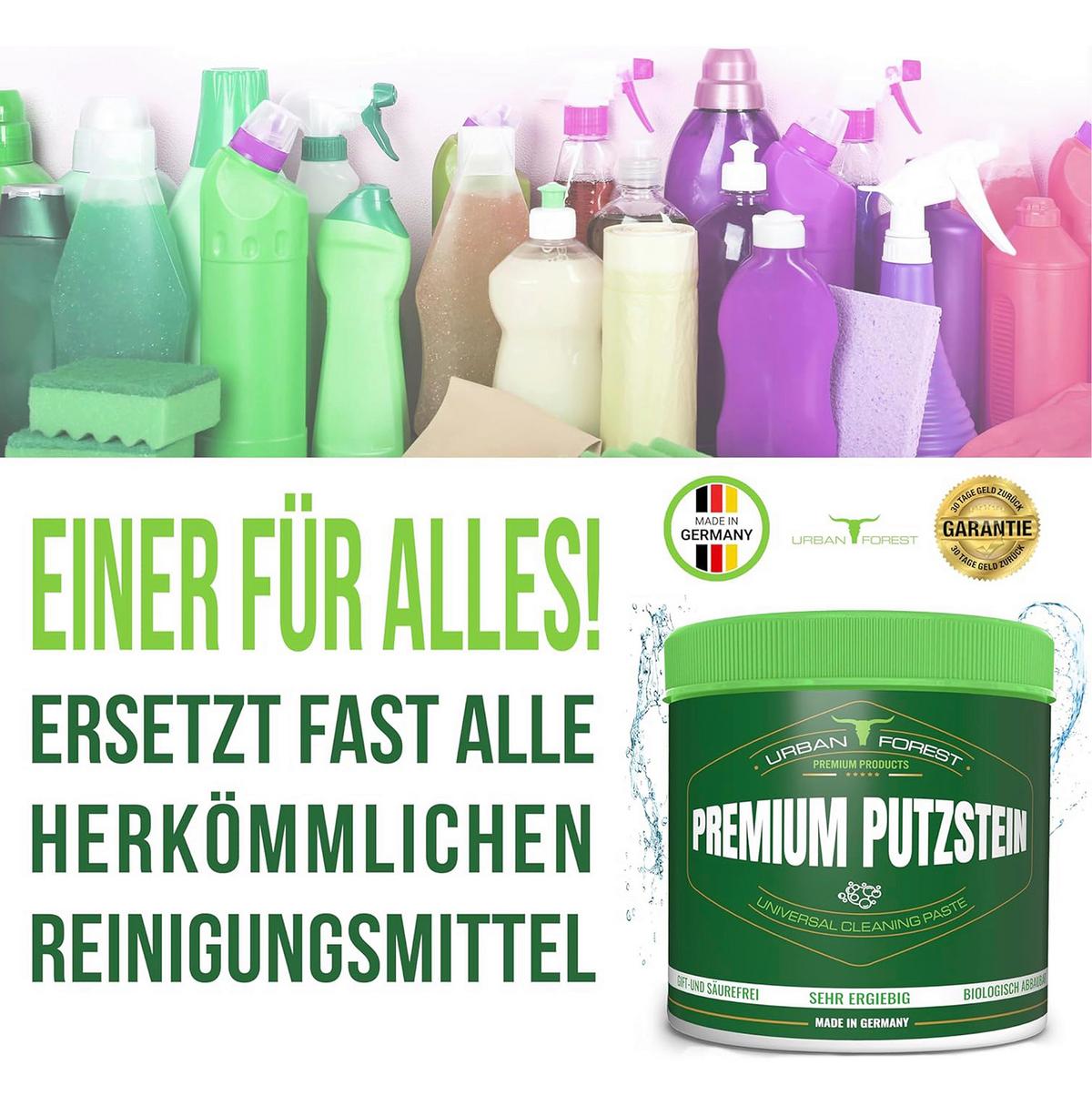 Reinigungsset Premium Putzstein - Basics (0,9kg) - Urban Forest