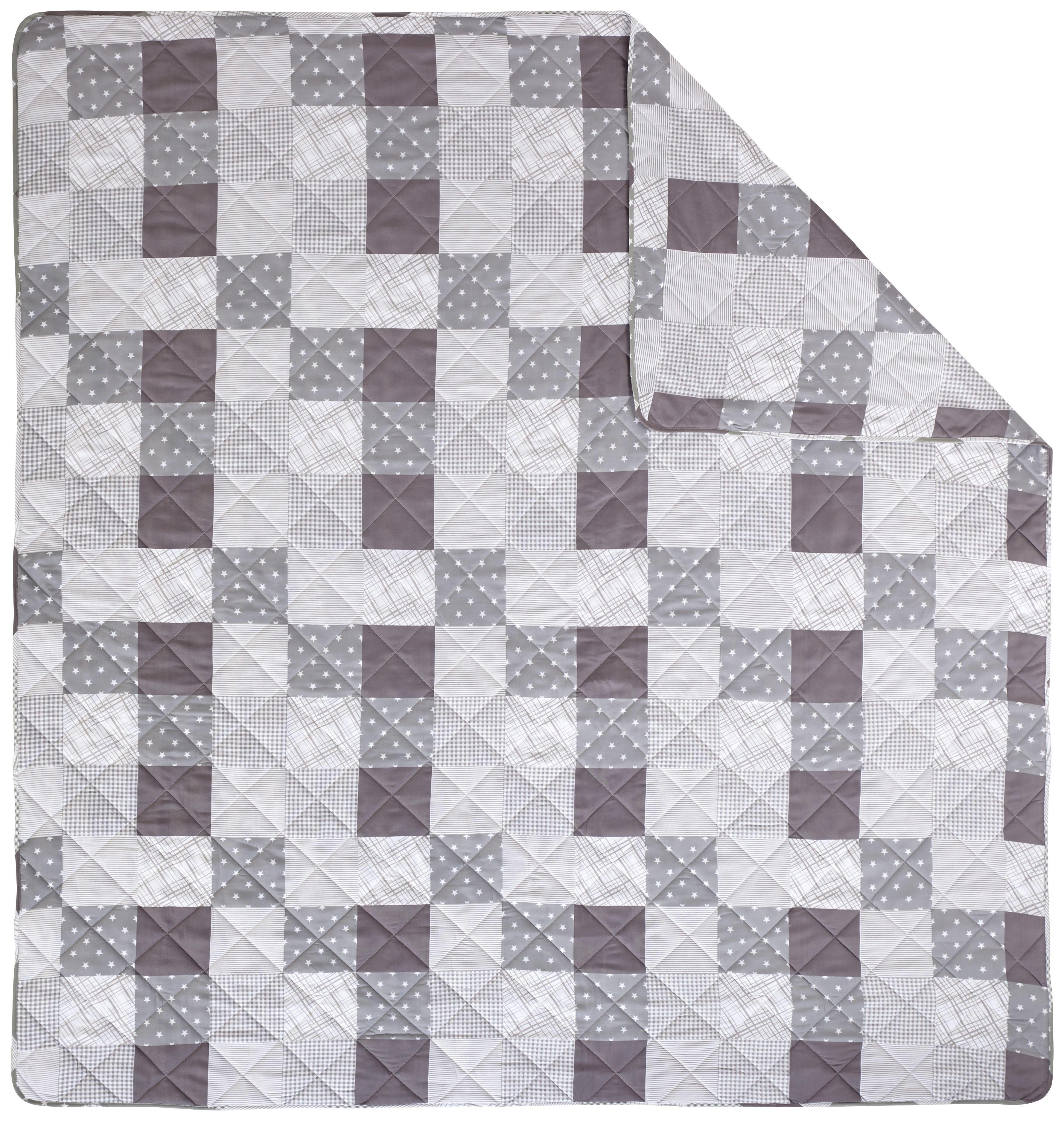 Takaró Alina - Szürke/Fehér, romantikus/Landhaus, Textil (220/240cm) - James Wood