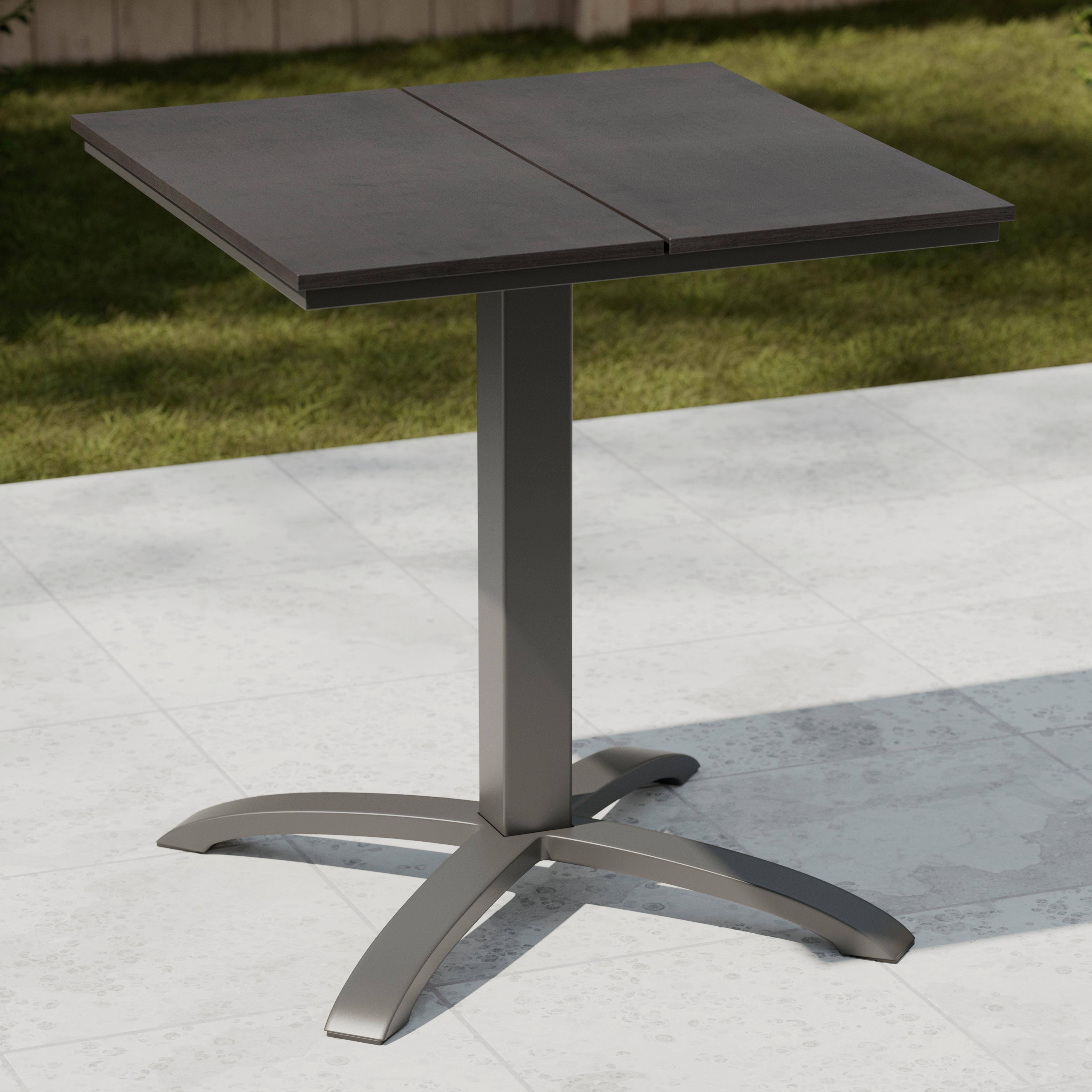 ZAHRADNÍ STŮL FLORIAN 1 - černá, Basics, kov/plast (66/66/72cm) - Mömax