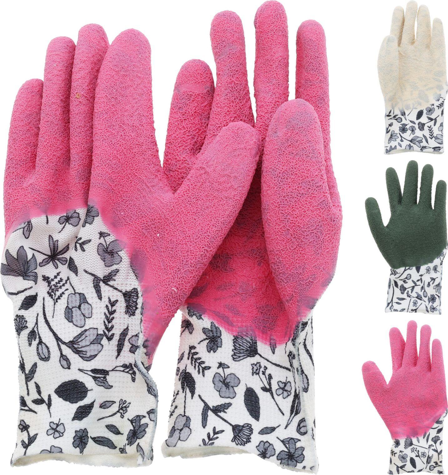 Kertészkesztyű Kertészkesztyű - pink/fekete, Basics, textil