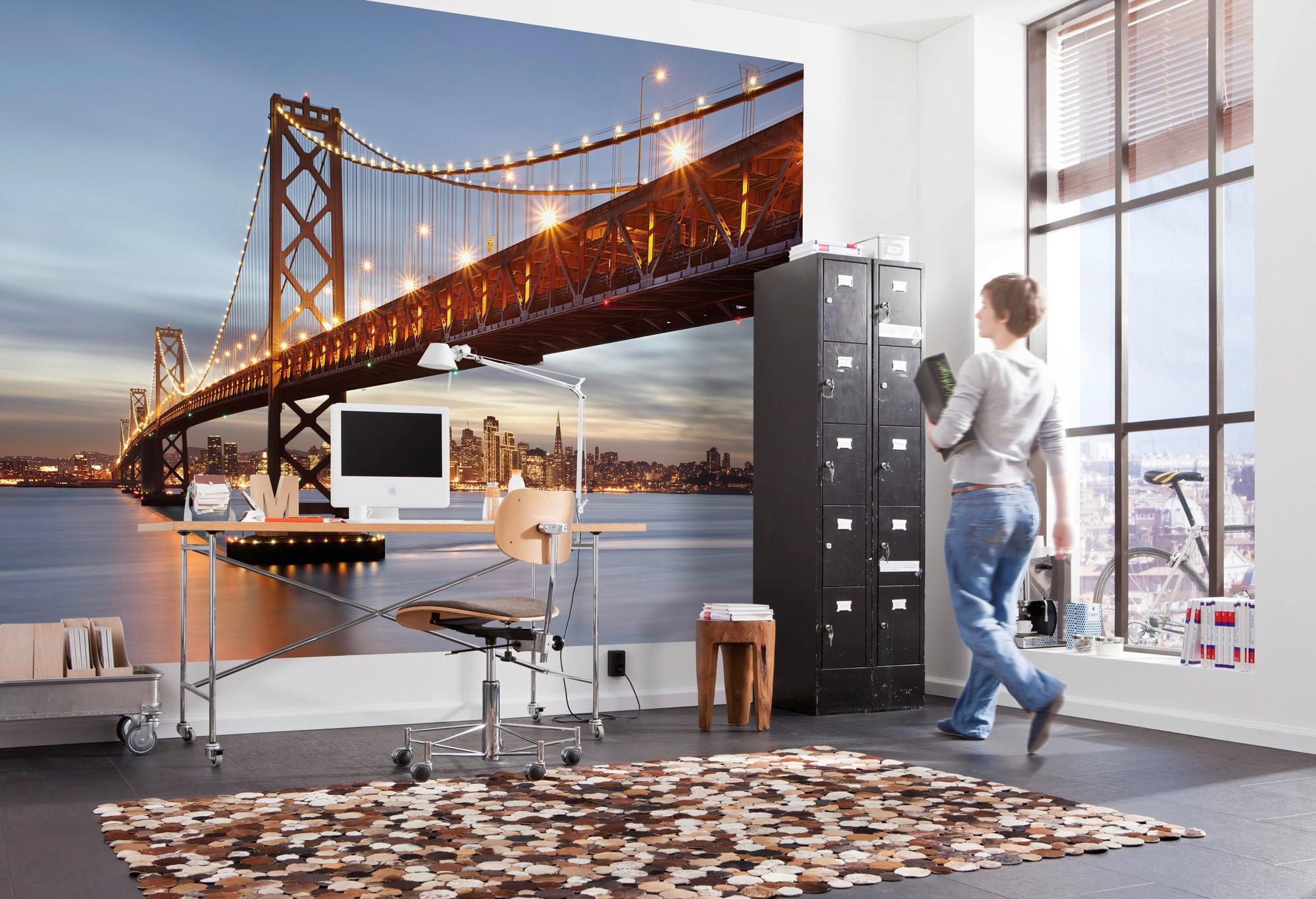 Fototapete 8-733 - Blau/Rostfarben, LIFESTYLE, Papier (368/254cm)