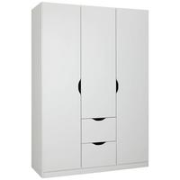 ŠATNÍ SKŘÍŇ S OTOČNÝMI DVEŘMI WHITE - bílá, Moderní, kompozitní dřevo (136/197/54cm)