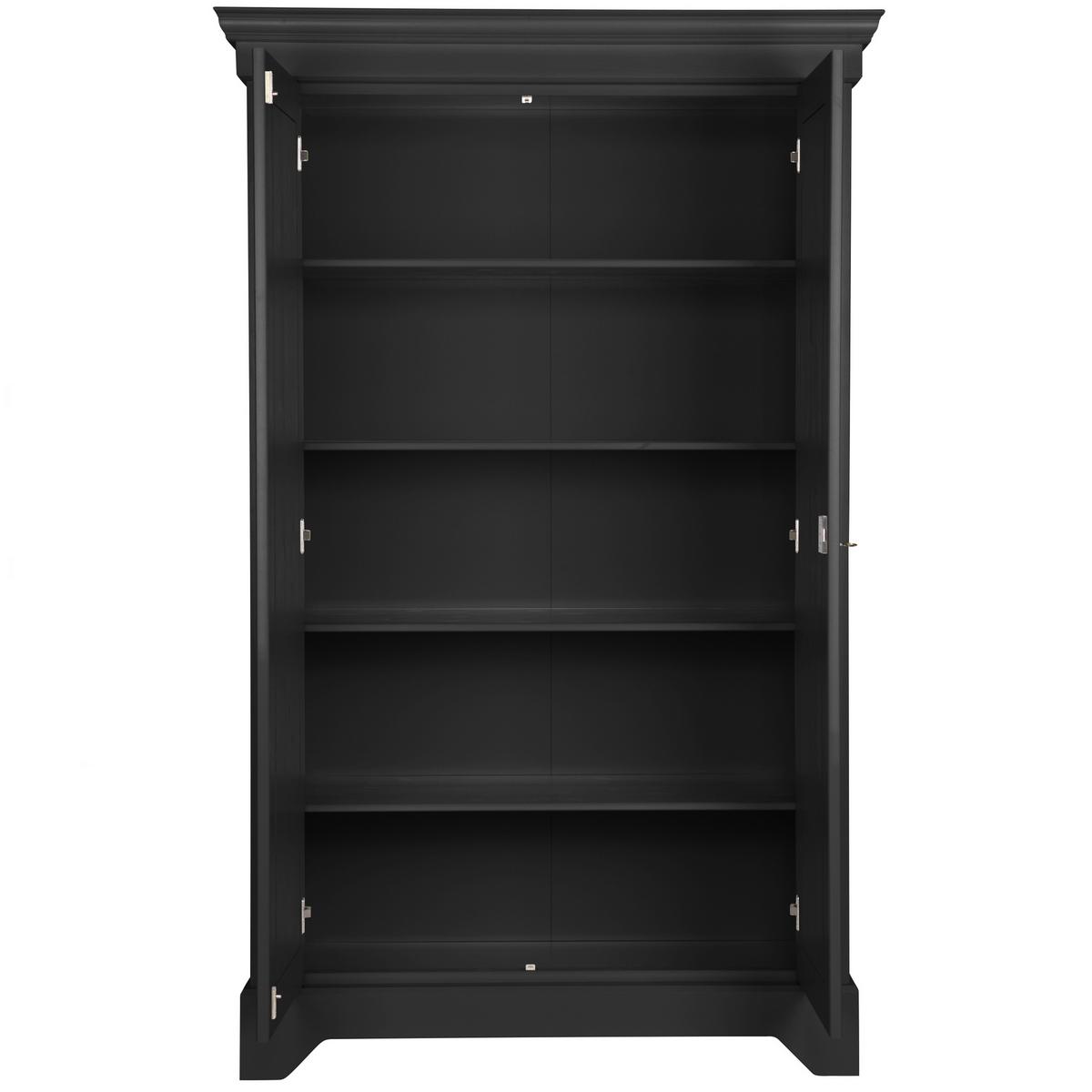 Kommode Isabel Schwarz B: 118 cm - Schwarz, Design, Holz (118/191/47cm) - Livetastic