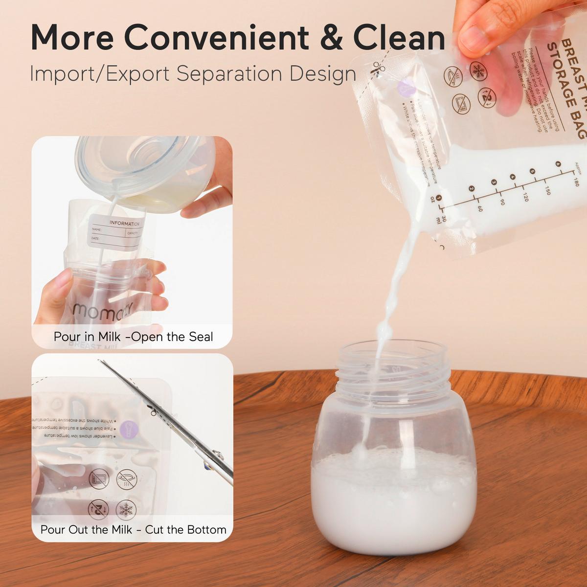 Sterilisationsbeutel transparent - Transparent, Basics (12/12/13cm) - Momcozy