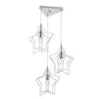 Kinderhängeleuchte 4983/s - Chromfarben, Design, Metall (38/120cm)