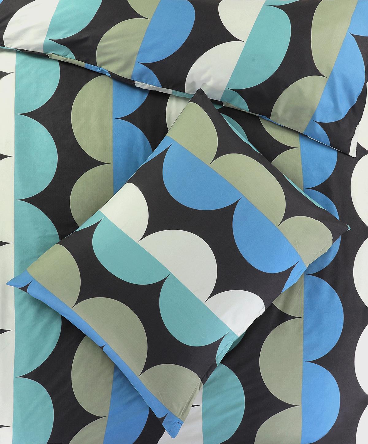 Bettwäsche Gloria - Blau/Dunkelgrau, MODERN, Textil (140/200cm) - Luca Bessoni