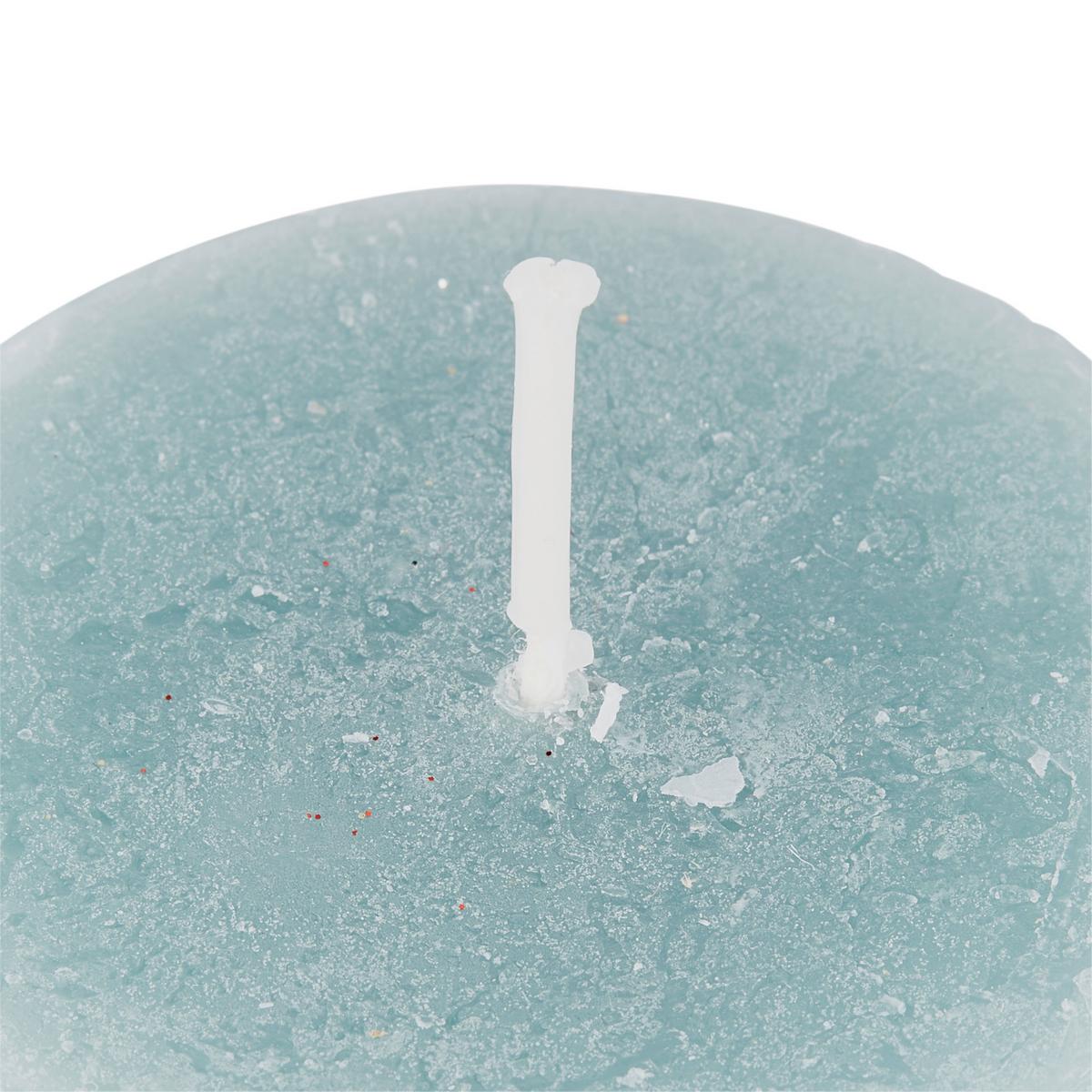 Stumpenkerze Saphira Grün, D/H: 6,8/9 cm - Grün, Basics (6,8/9cm) - Ondega