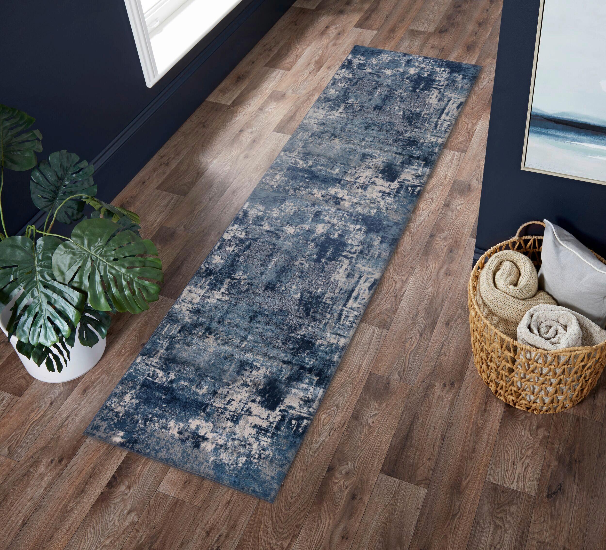 Teppich Dunkelblau B: 300 Cm - Blau, Basics, Textil (300/80cm)