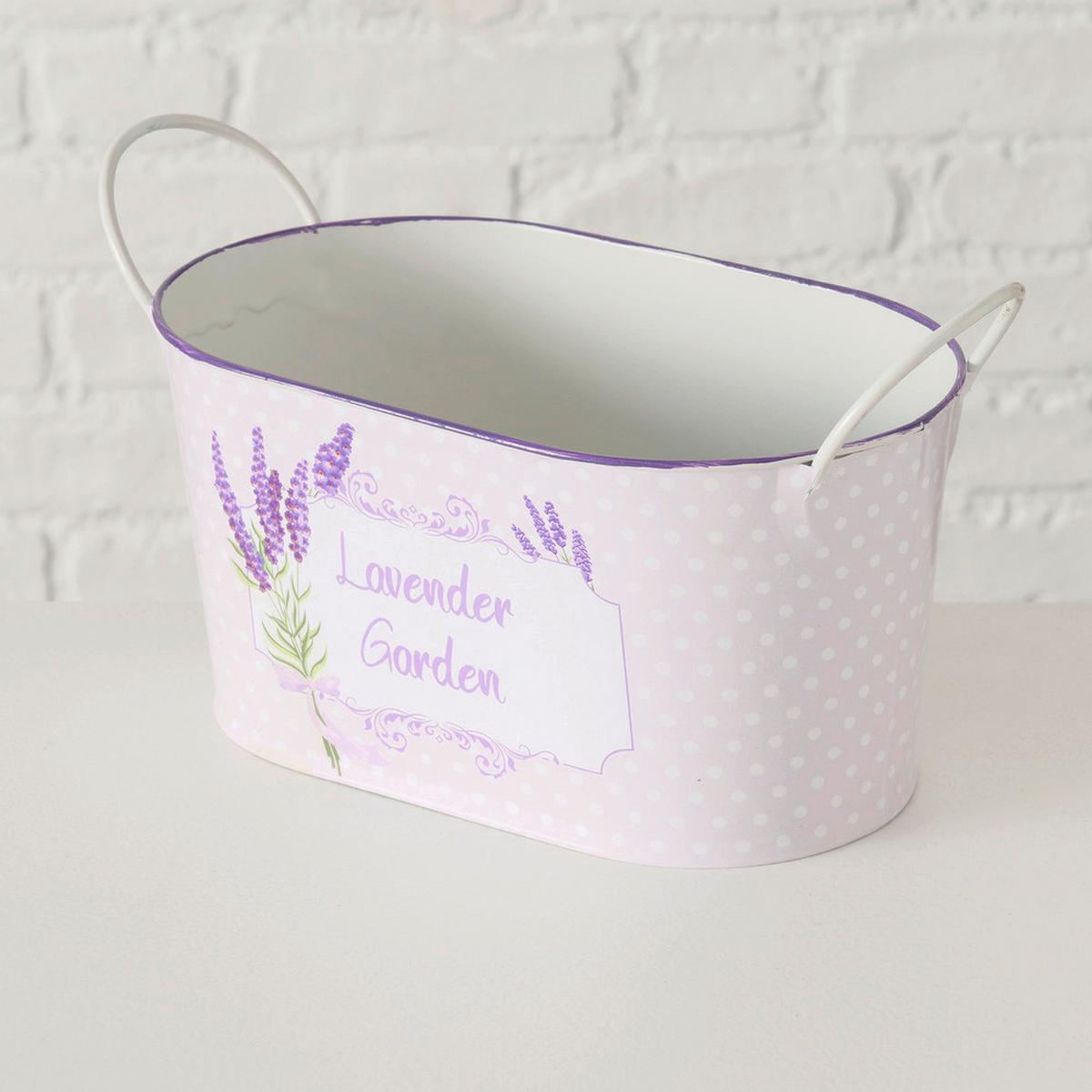 Sada obalů na květináč LAVANDA - Basics, kov