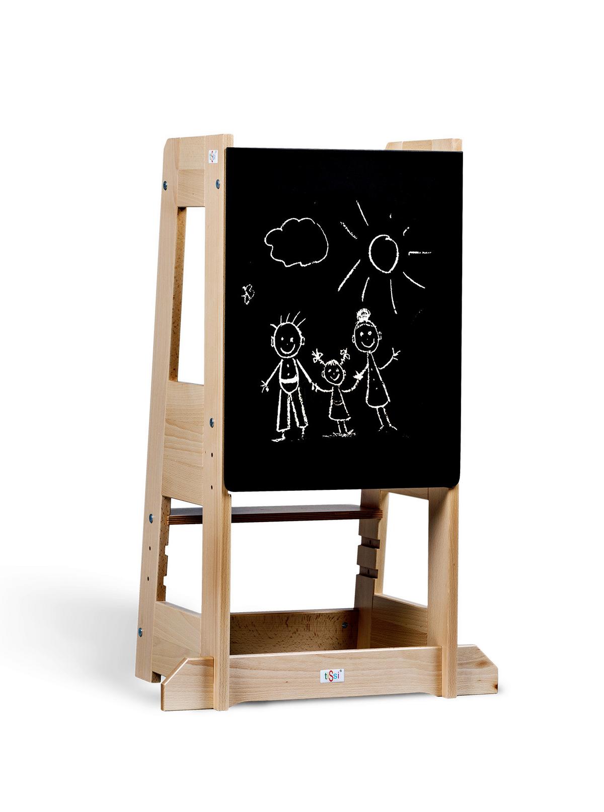 Zubehör Tafel Felix Schwarz, Bxhxt: 39,5x42,5x1 Cm - Schwarz, Basics, Holz (39,5/42,5/1cm) - tiSsi