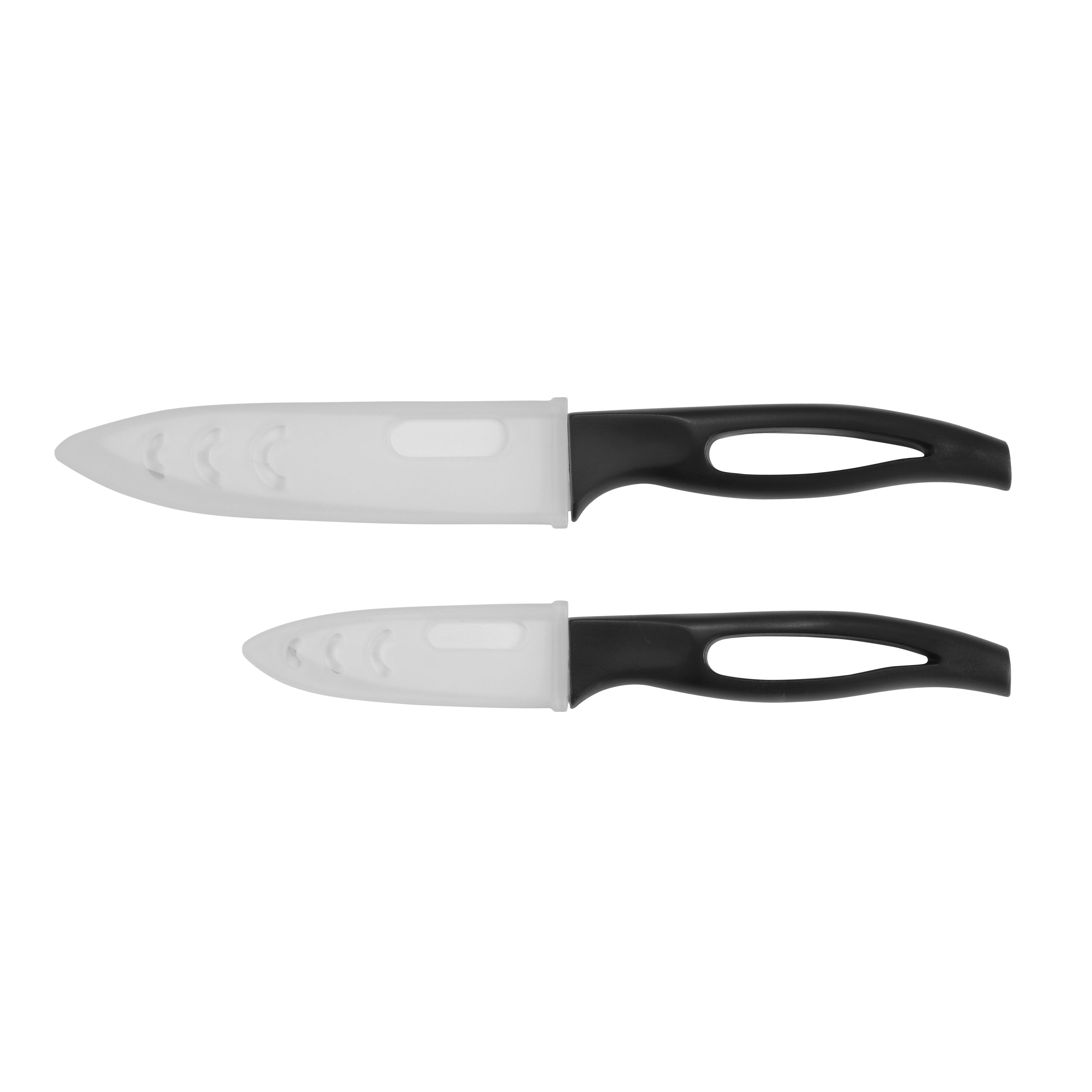 Keramikmesserset Jim - Schwarz/Weiß, MODERN, Keramik - Luca Bessoni