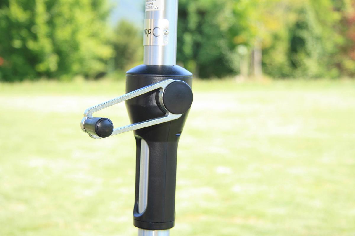 Sonnenschirm Acamp Acapole DM: 300cm Dunkelgrün - Platinfarben/Dunkelgrün, Basics, Textil/Metall (300cm) - Gardenson