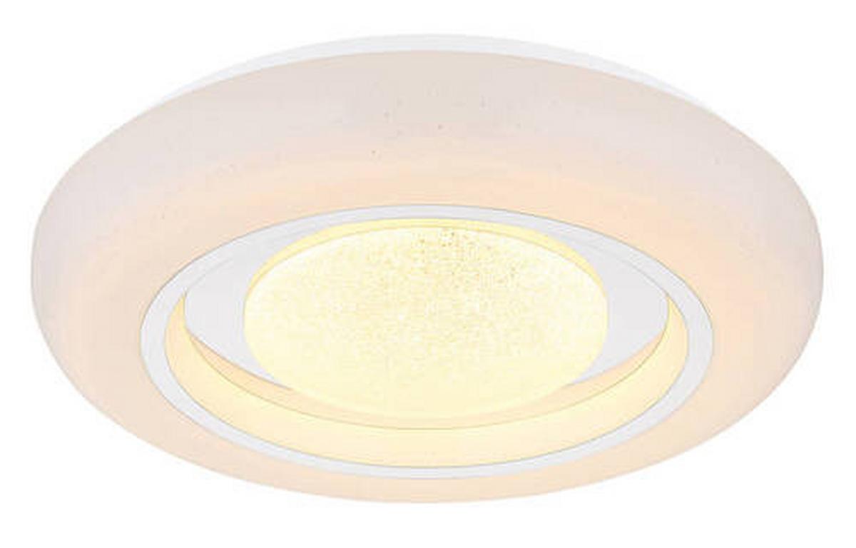 STROPNÍ SVÍTIDLO 41369-18 - bílá/opál, Trend, kov/plast (39/8cm) - Globo