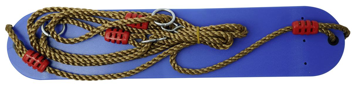 Slackline Ninja-set Blau 15 M + Baumschutz - Blau, Basics, Textil (15cm)
