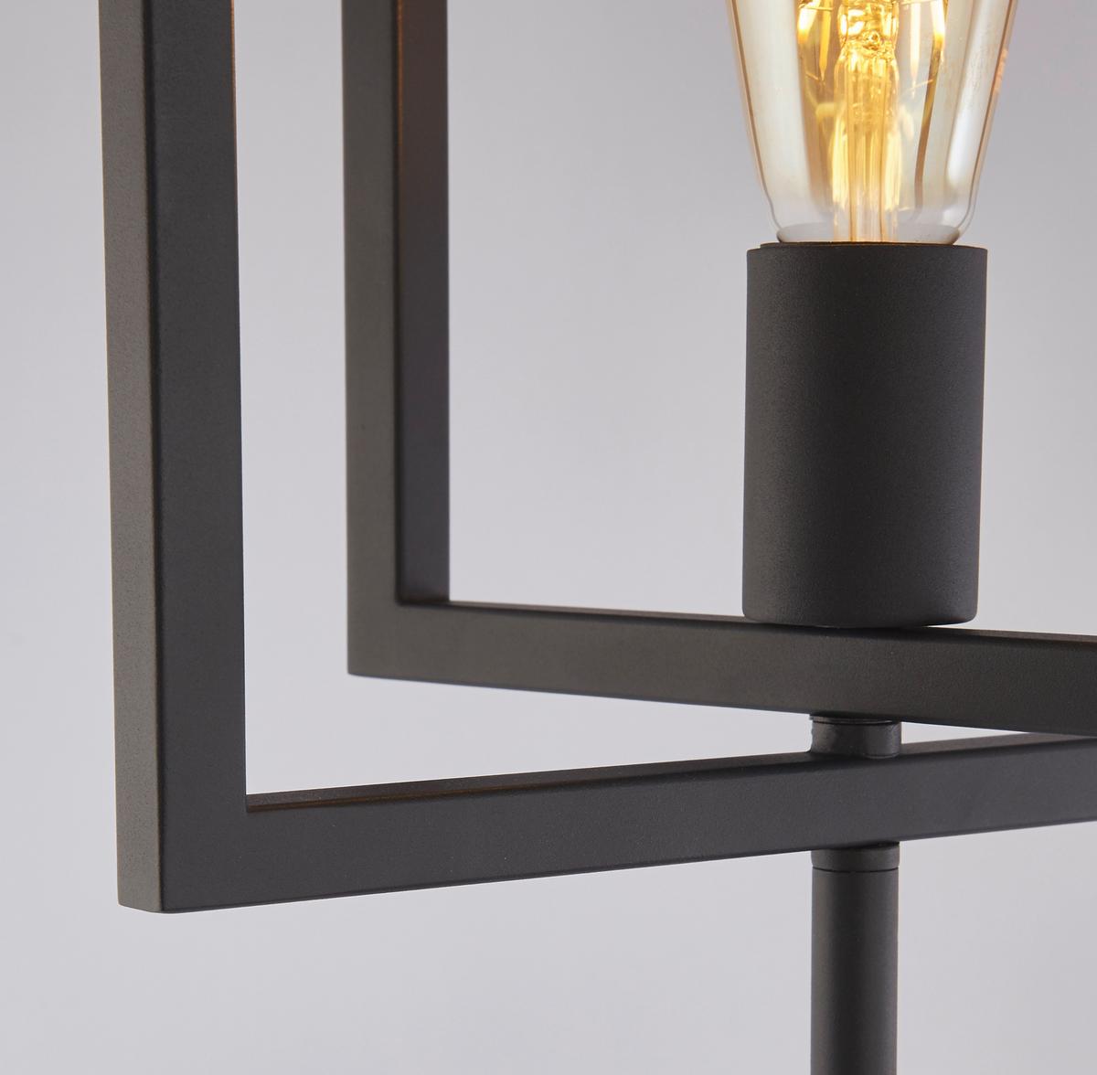 Stehleuchte Plaza Eu23202-1bk - Schwarz, Design, Metall (25/29,5/160cm)