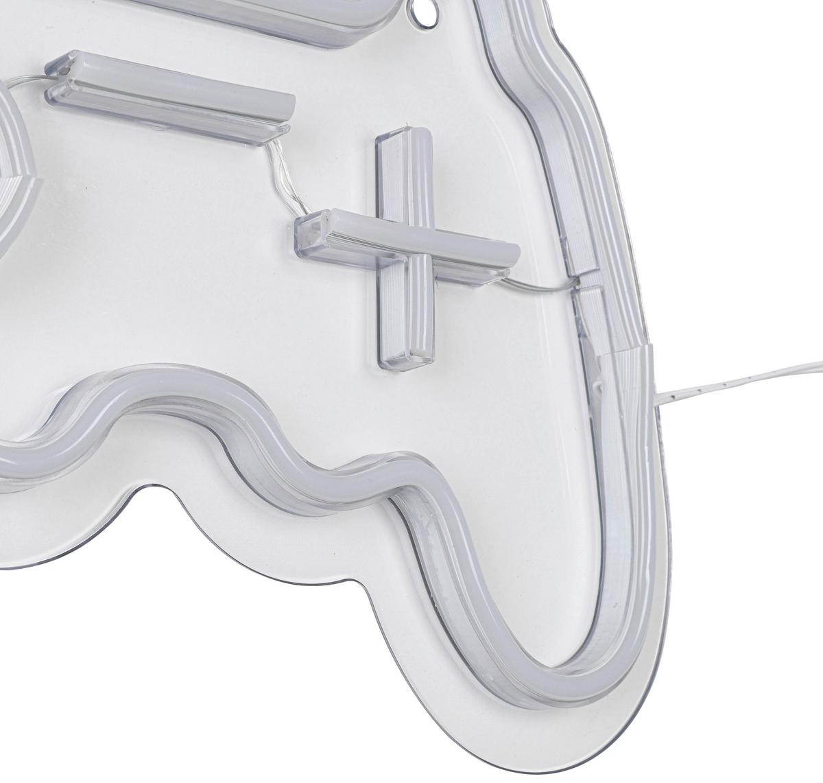 DEKORAČNÍ LED SVÍTIDLO SPIELI - bílá/průhledné, Moderní, plast (30/22/1,30cm) - Mömax