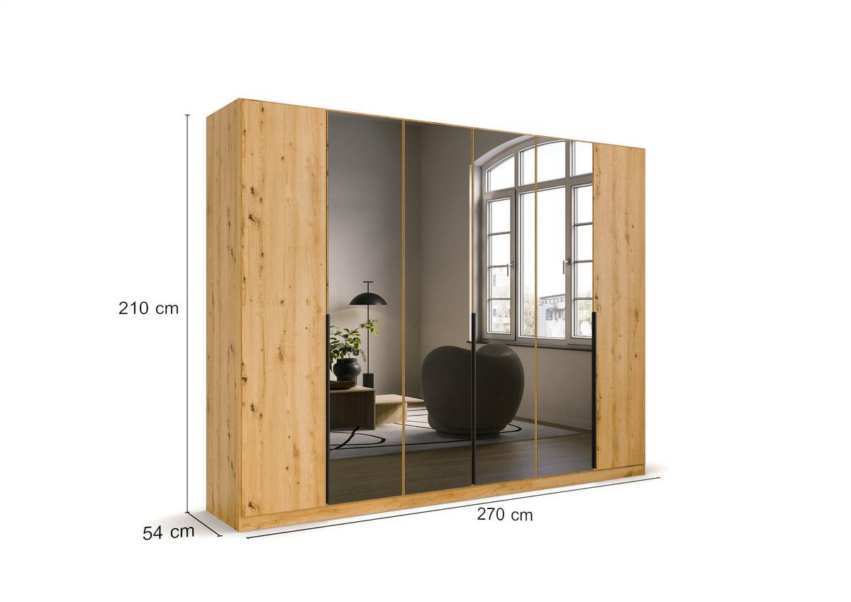 Nyílóajtós Szekrény Skyla 271/210 Cm - Artisan tölgy, Modern, faalapú anyag (271/210/54cm) - Rauch Möbel