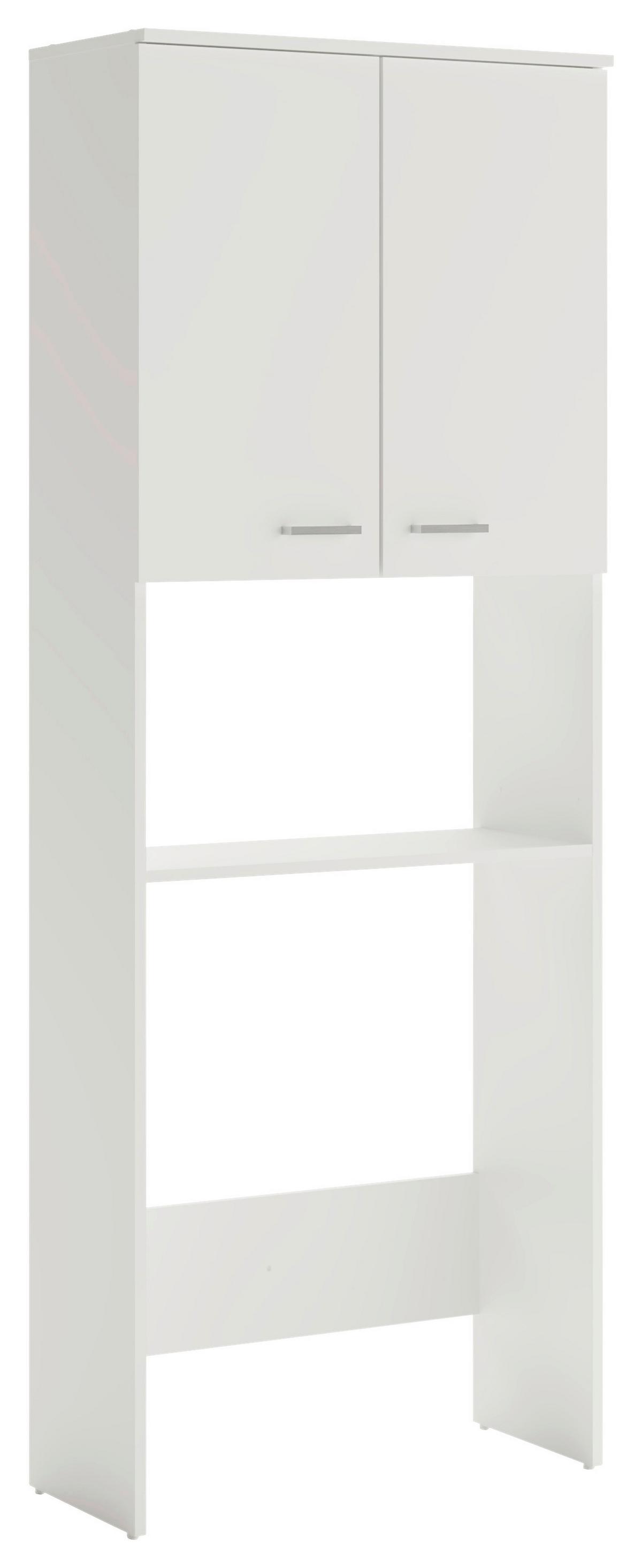 Waschmaschinenschrank Mobes Weiß B: 70,3cm - Weiß, Design, Holzwerkstoff (70,3/188,6/32,6cm) - MID.YOU