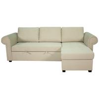 Ecksofa Oslo Creme B: 260 cm - Creme, ROMANTIK / LANDHAUS, Textil (260/85/155cm) - James Wood