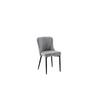 Stuhl Aboshi Vintage Grau B: 46 cm - Schwarz/Grau, ROMANTIK / LANDHAUS, Textil/Metall (46/85/58cm)