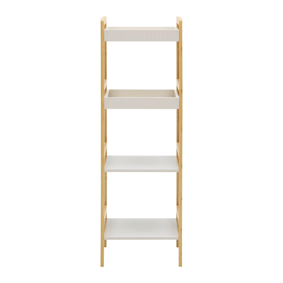 REGÁL FERDINAND -EXKLUSIC- - prírodná farba/kašmírová, Modern, kompozitné drevo/prírodné materiály (36/112/33cm) - Mömax