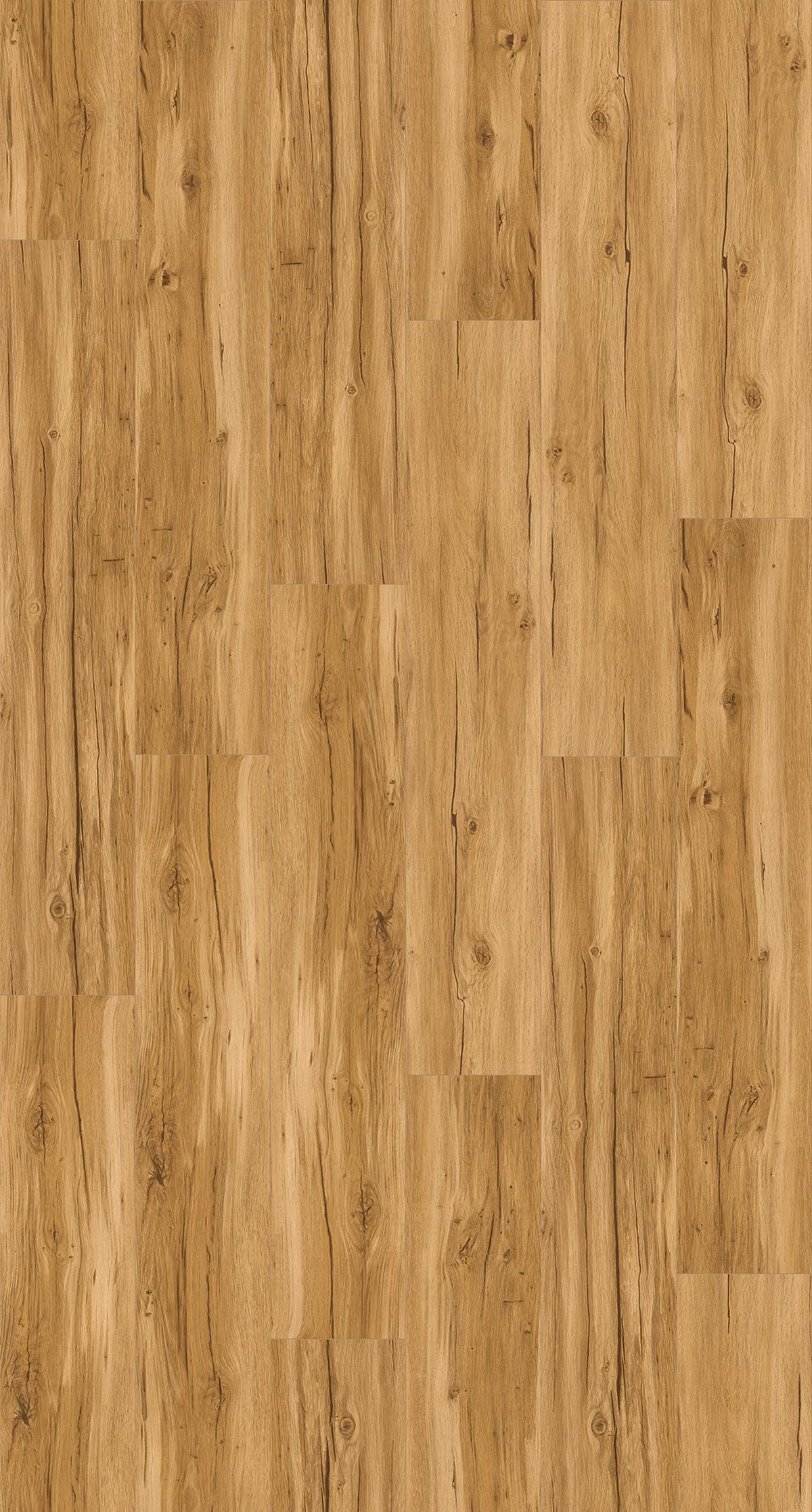 Designboden Eichefarben/Gelb /Braun Landhausdiele Stärke 5,3mm - Eichefarben/Gelb, Basics, Kunststoff (120,9/22,5/0,53cm) - Parador