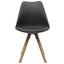 Stolička Lilly - farby dubu/sivá, Moderný, drevo/plast (48/81/57cm) - Modern Living Stolička Lilly - farby dubu/sivá, Moderný, drevo/plast (48/81/57cm) - Modern Living